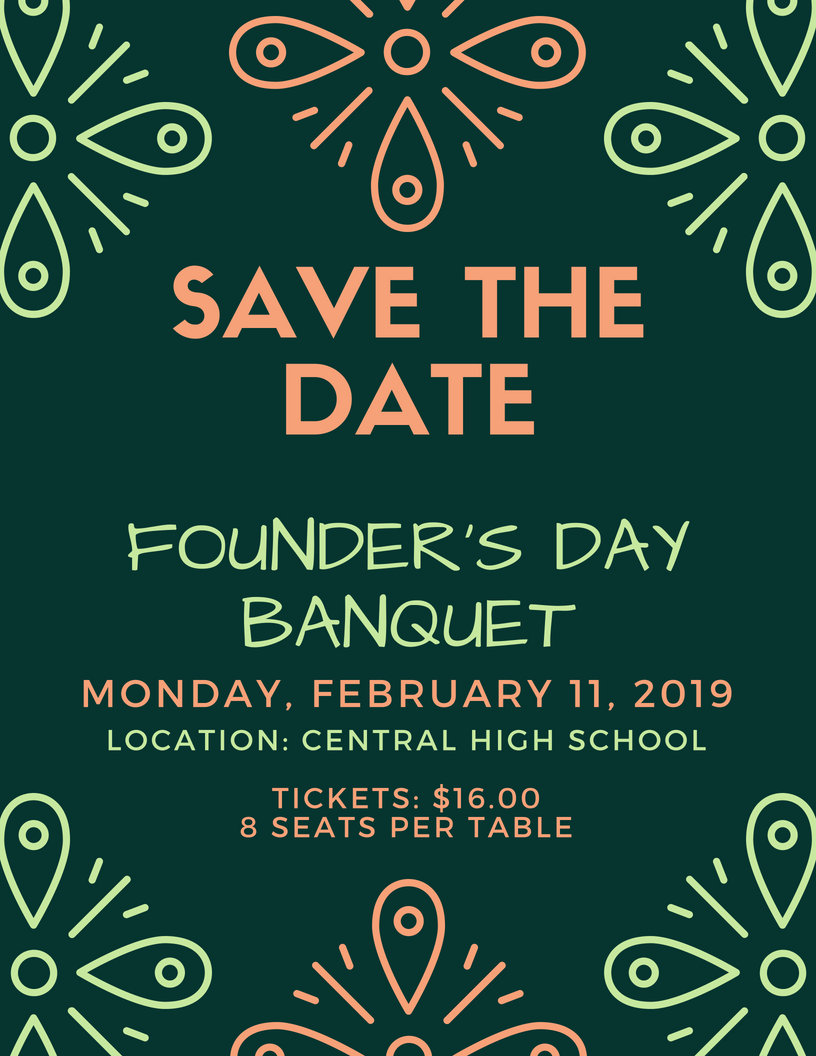 Founder's Day Banquet Save the Date